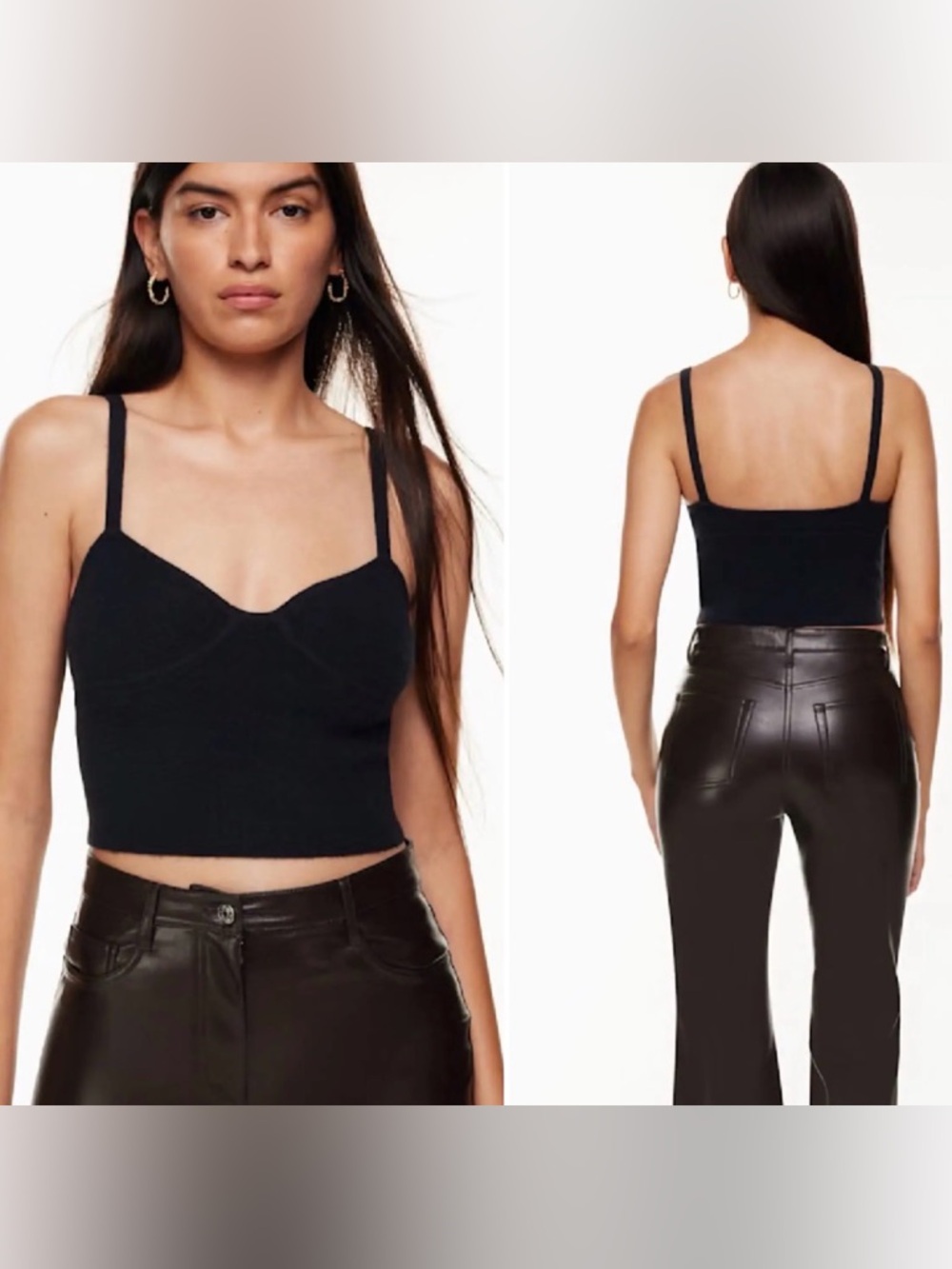 **BRAND NEW** Aritzia Wilfred Black Sicily Top